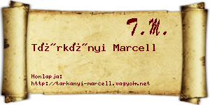 Tárkányi Marcell névjegykártya